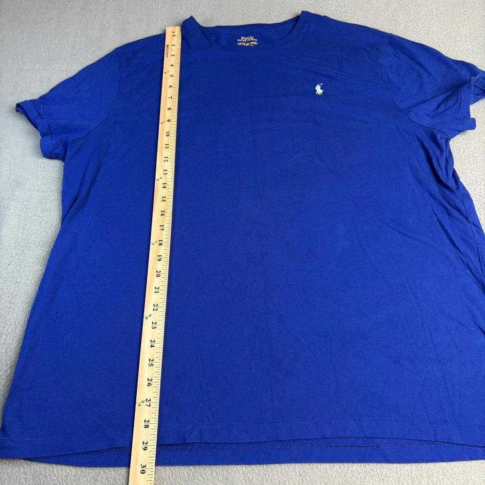 Polo Ralph Lauren Mens XXL Royal Blue Short Sleeve Pony Logo Crew Neck T-Shirt